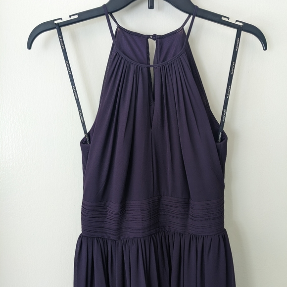 Levkoff Halter Spaghetti Strap Gown - Picture 2 of 5
